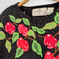 Design Options by Philip and Jane Gordon Black Apple Embroidered Cardigan (M)