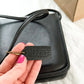 Vintage Coach Compact Pouch in Black Leather Crossbody Purse