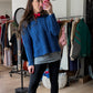 Vintage Cladyknit Women's Fishermen Blue Irish Merino Wool Sweater