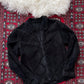 Vintage Black Suede Leather & Crochet Patchwork Zip Jacket (S/M)
