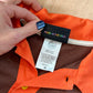 Big Bud Press Peanut Butter Cup Brown Orange Yellow Colorblock Polo Top (M)