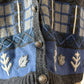 Vintage Christopher & Banks Gray Blue Hand Embroidered Cardigan (L)