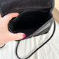 Vintage Coach Compact Pouch in Black Leather Crossbody Purse