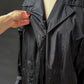 Jil Sander Black Nylon Light Weight Trench Coat Jacket (L)