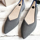 NEW Rothy’s Cloud Gray Birdseye Point Flat Shoes (8.5)