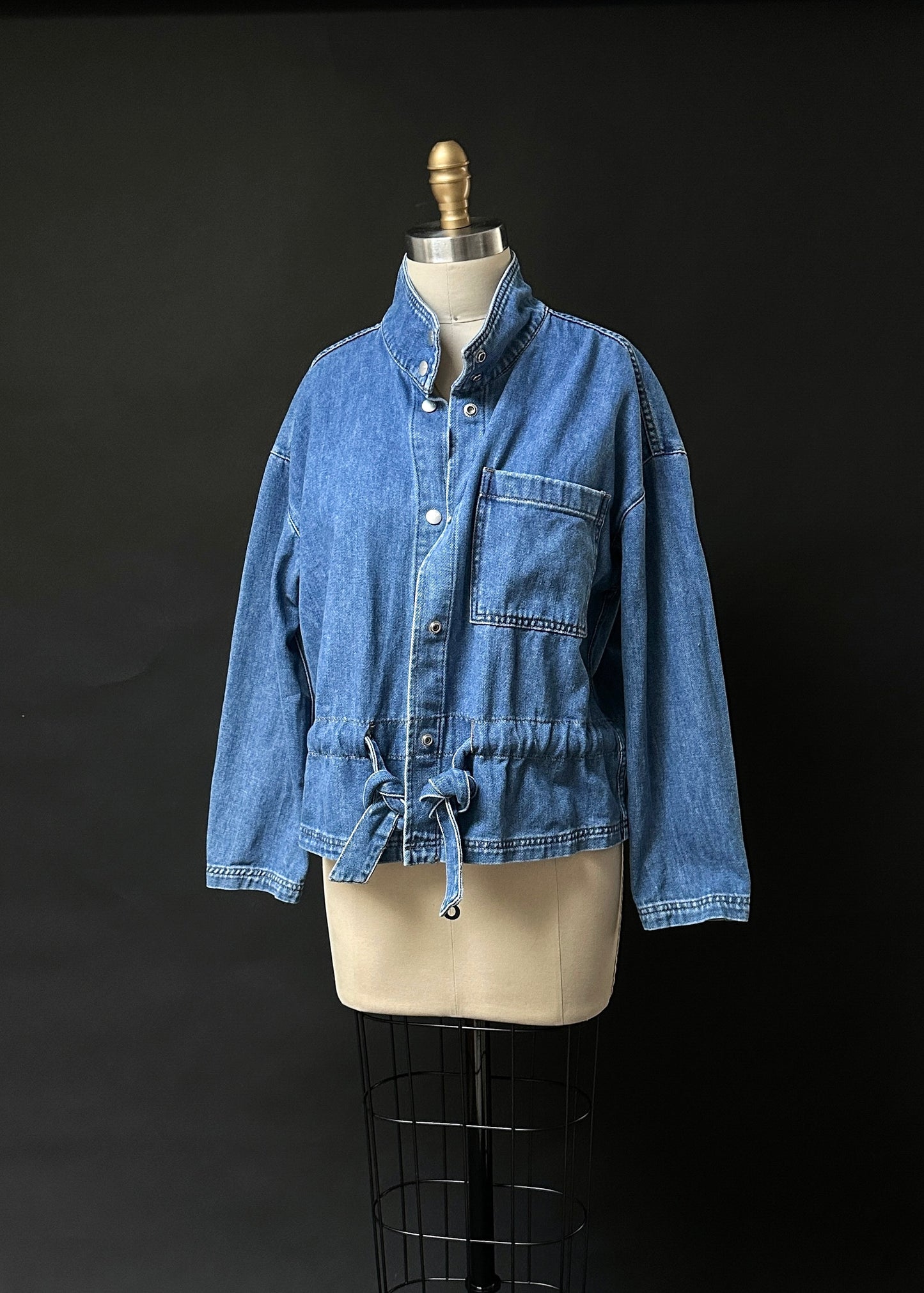 Madewell Blue Denim Jean Southlake Military Jacket