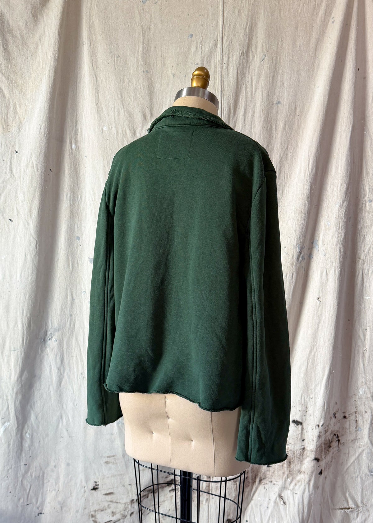 Frank & Eileen Belfast Cropped Sweatshirt Peacoat Jacket (M)