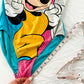 Vintage 90s Disney Mickey Mouse Blue Pink Exercise Leotard One Piece (M)