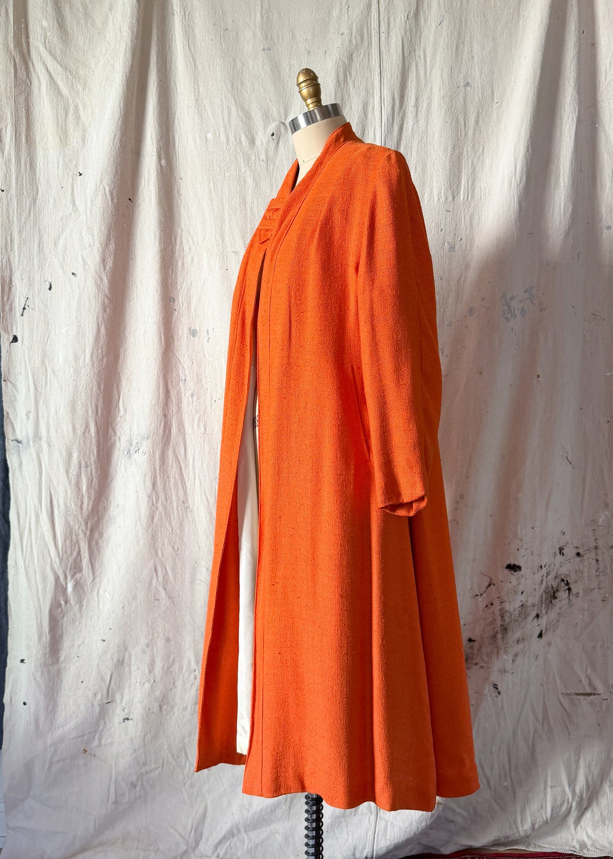 Vintage 60s Orange Swing Coat