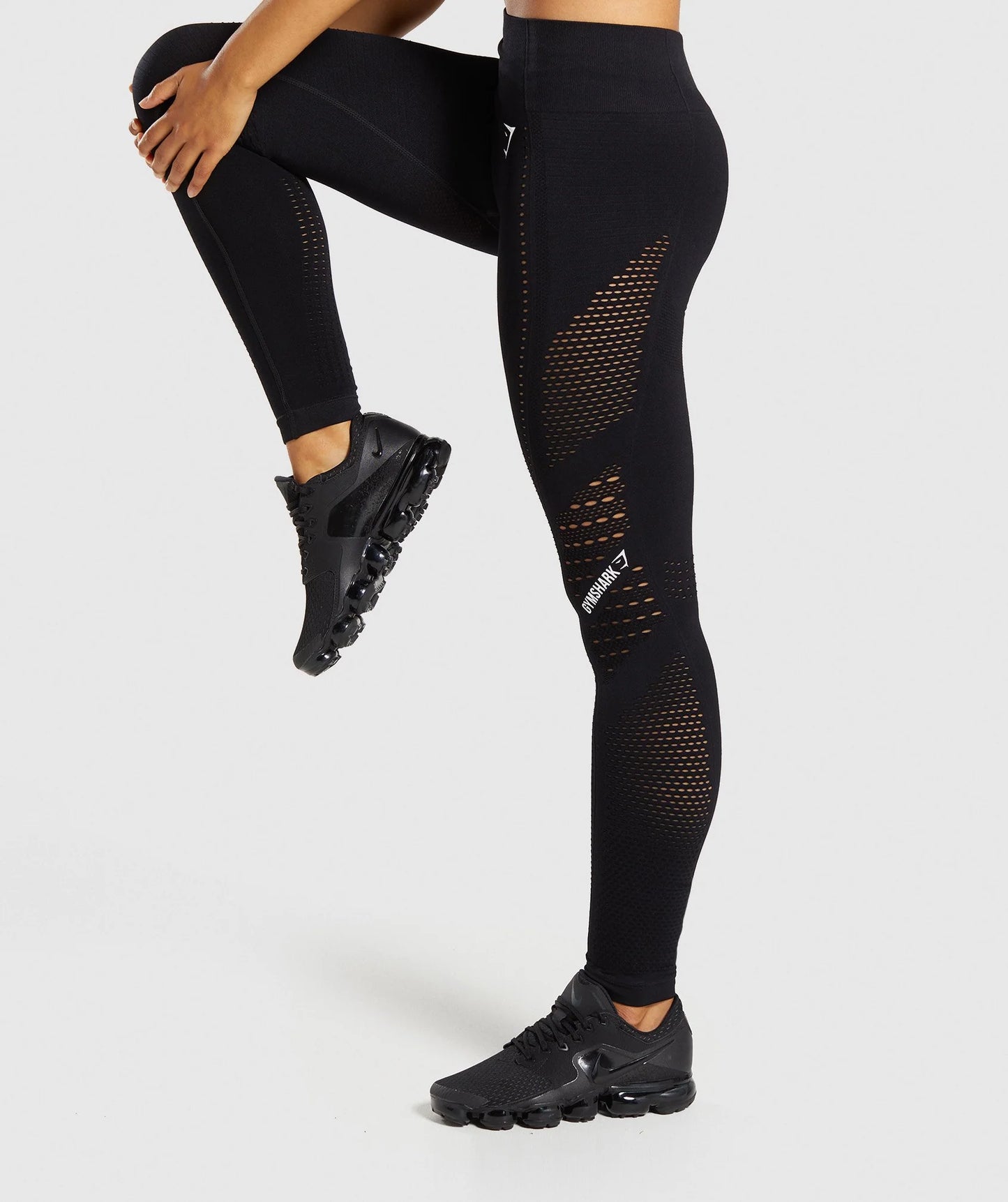Gymshark Black Flawless Knit Leggings (S)