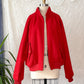 Vintage 90s Polo Ralph Lauren Red Wool Harrington Bomber Jacket