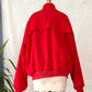 Vintage 90s Polo Ralph Lauren Red Wool Harrington Bomber Jacket