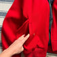 Vintage 90s Polo Ralph Lauren Red Wool Harrington Bomber Jacket