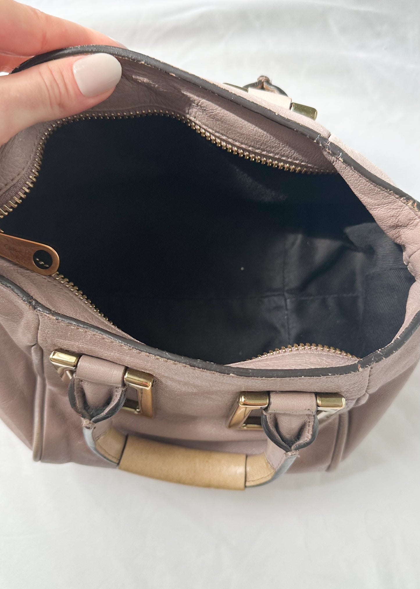 Chloé Ethel Tan Leather Small 2-way Convertible Purse