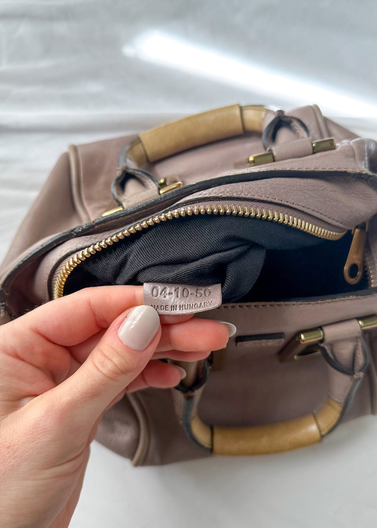 Chloé Ethel Tan Leather Small 2-way Convertible Purse