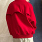 Vintage 90s Polo Ralph Lauren Red Wool Harrington Bomber Jacket