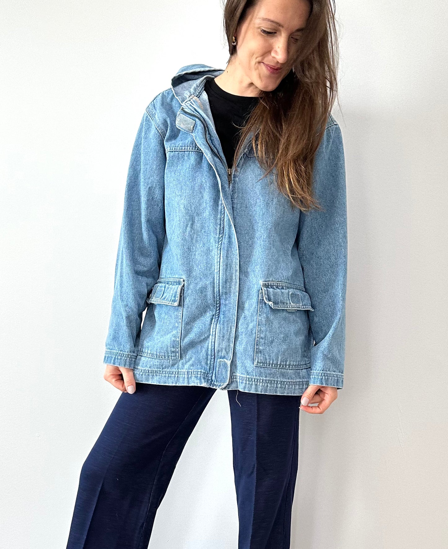 Vintage 90s Blass Sport Denim Chore Jacket (M)