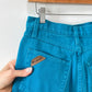 Vintage 90s Columbia Turquoise Denim Mini Skirt (S)