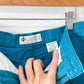 Vintage 90s Columbia Turquoise Denim Mini Skirt (S)