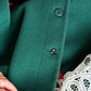 Vintage 60s Young Pendleton Dark Green Wool Cape Coat | Pure Virgin Wool Mod Cape