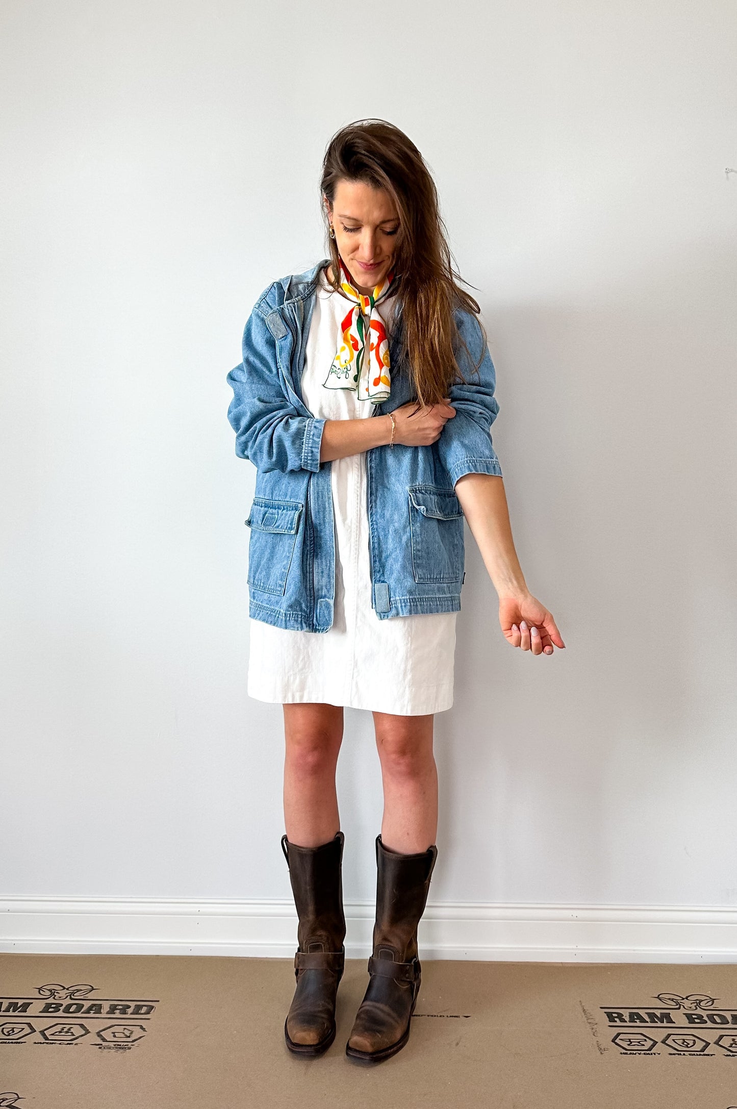 Vintage 90s Blass Sport Denim Chore Jacket (M)