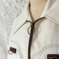 Vintage 70s London Fog Cream O Ring Zip Jacket Deadstock (40 or M)