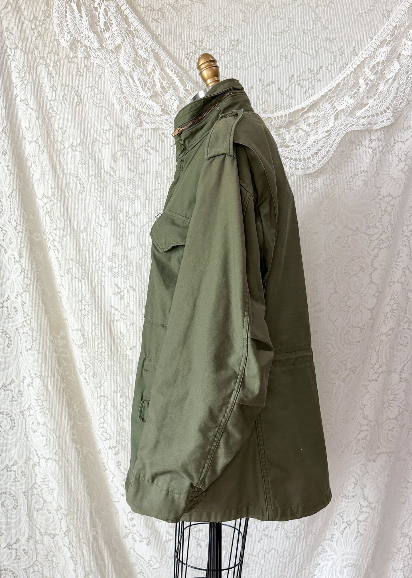 Vintage 70s U.S. Military M-65 Cold Weather Field Jacket OG-107