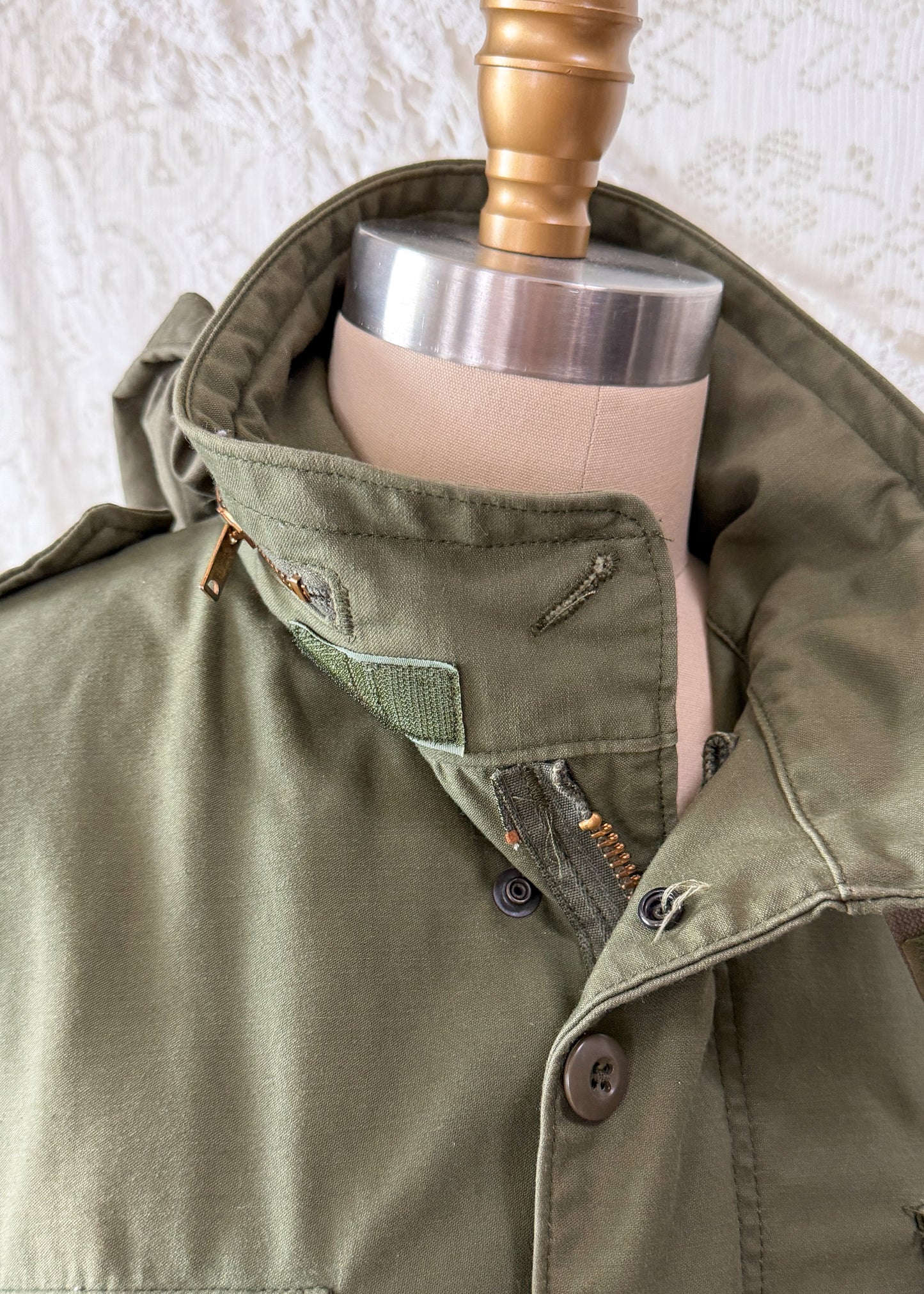 Vintage 70s U.S. Military M-65 Cold Weather Field Jacket OG-107