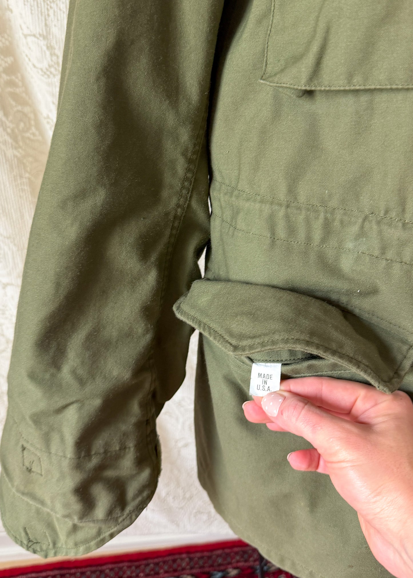 Vintage 70s U.S. Military M-65 Cold Weather Field Jacket OG-107