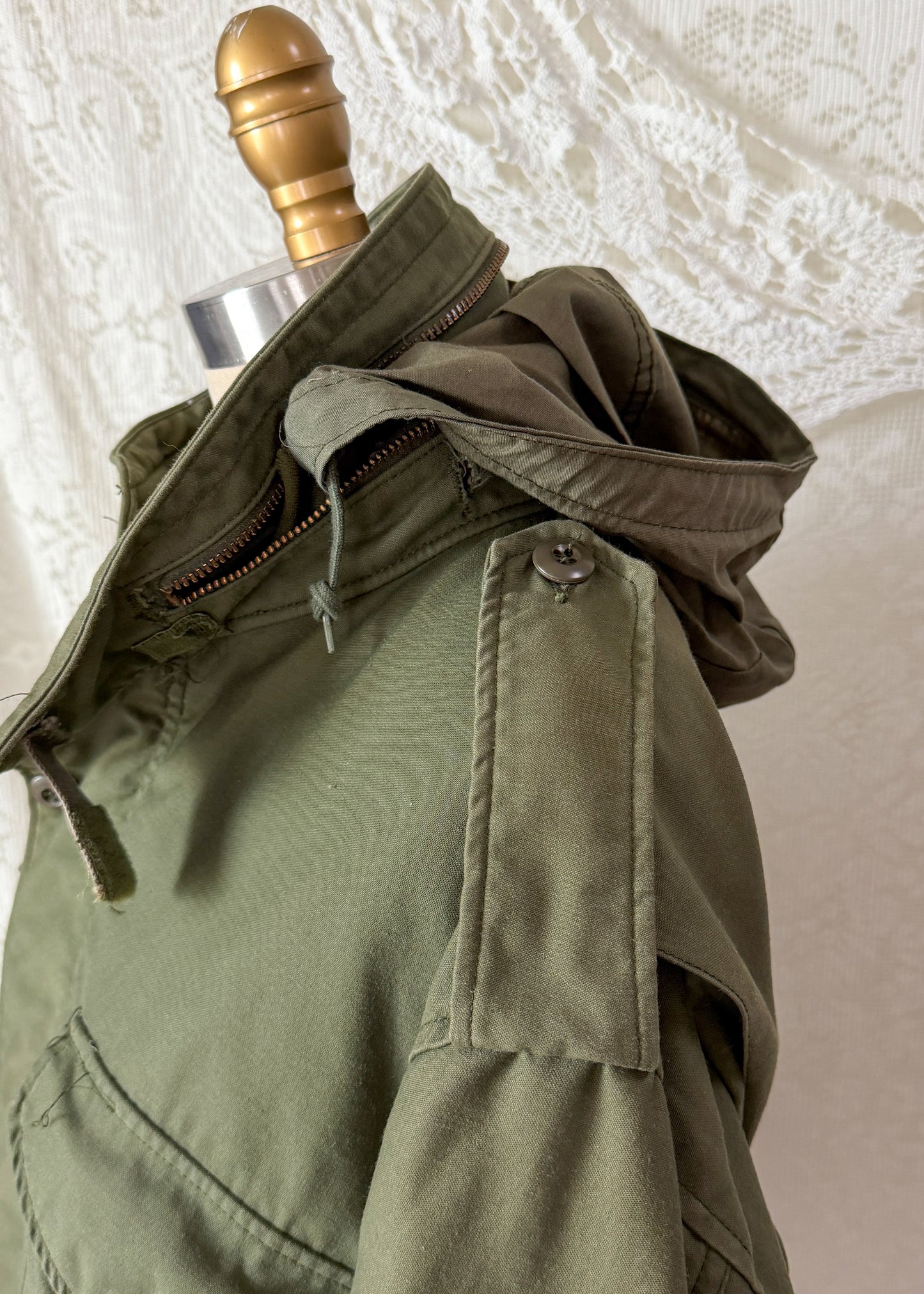 Vintage 70s U.S. Military M-65 Cold Weather Field Jacket OG-107