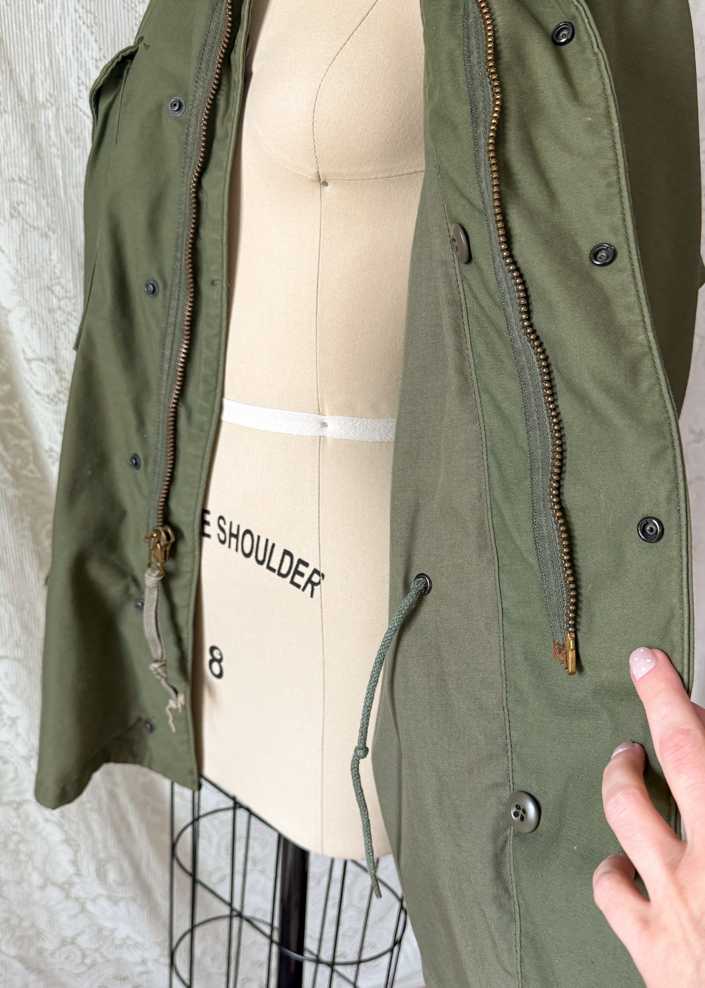 Vintage 70s U.S. Military M-65 Cold Weather Field Jacket OG-107
