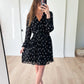 Maje Rionana V-Neck Bow Print Mini Dress (42 or US L)