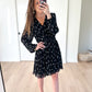 Maje Rionana V-Neck Bow Print Mini Dress (42 or US L)