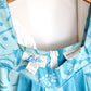 Vintage 70s Liberty House Hawaii Blue Tropical Floral Muumuu Maxi Dress l Hostess Gown (S/M)