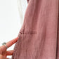 Moyuru Linen Blend Japanese Designer  Shibori Pocket Tunic Dress (M)