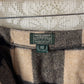 Vintage Ralph Lauren Country Tan & Black Wool Wrap Mini Skirt