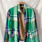 Polo Ralph Lauren Green Madras Plaid Linen Harrington Jacket (M)