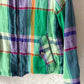 Polo Ralph Lauren Green Madras Plaid Linen Harrington Jacket (M)