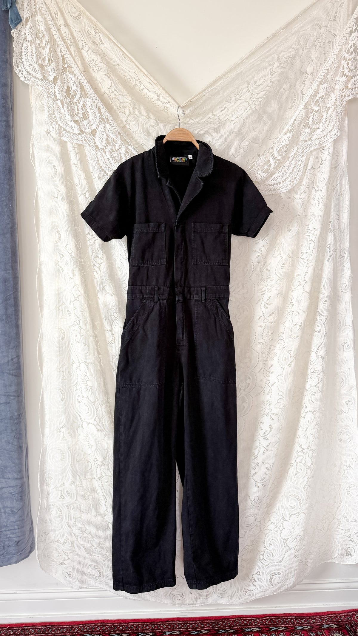 Big Bud Press Black Short Sleeve Jumpsuit (M)