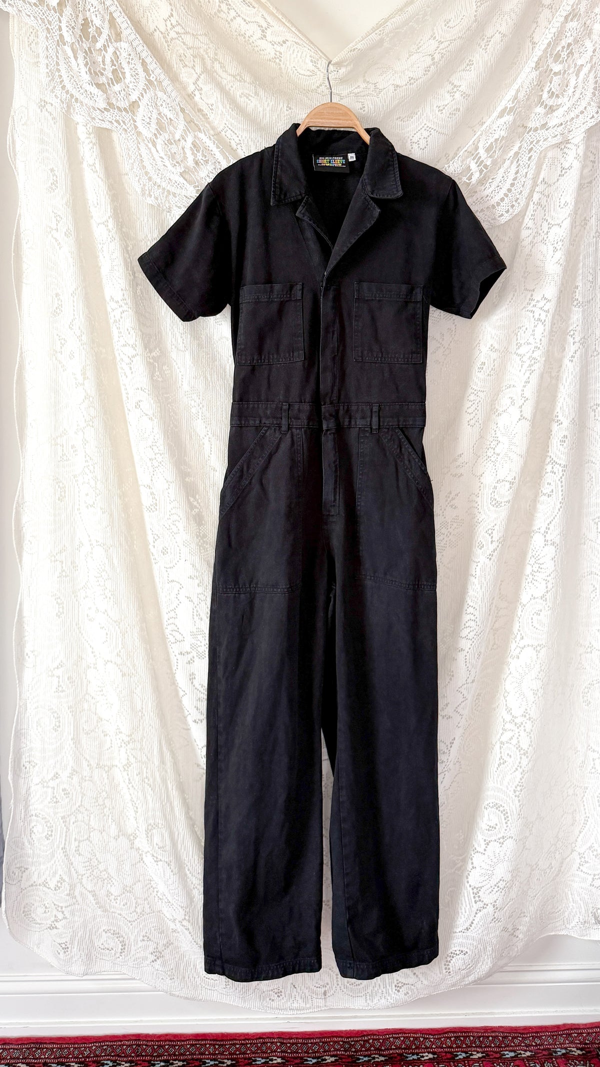 Big Bud Press Black Short Sleeve Jumpsuit (M)
