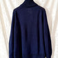 Polo Ralph Lauren RL67 American Flag Linen Cotton Shawl Collar Sweater Navy