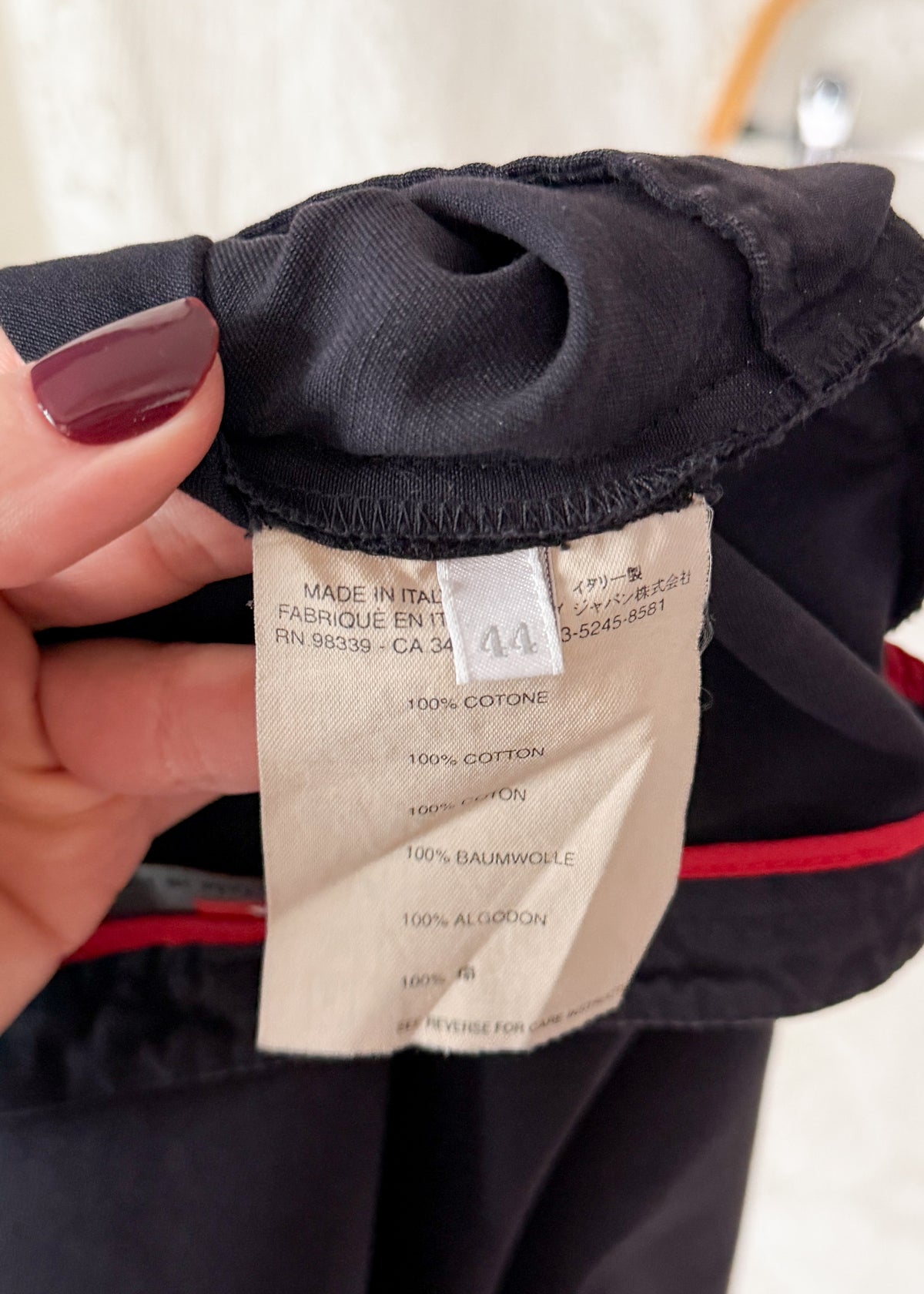 Prada Sport Linea Rossa Plum Brown Midi Pencil Skirt Made in Italy (IT 44 or US 10)