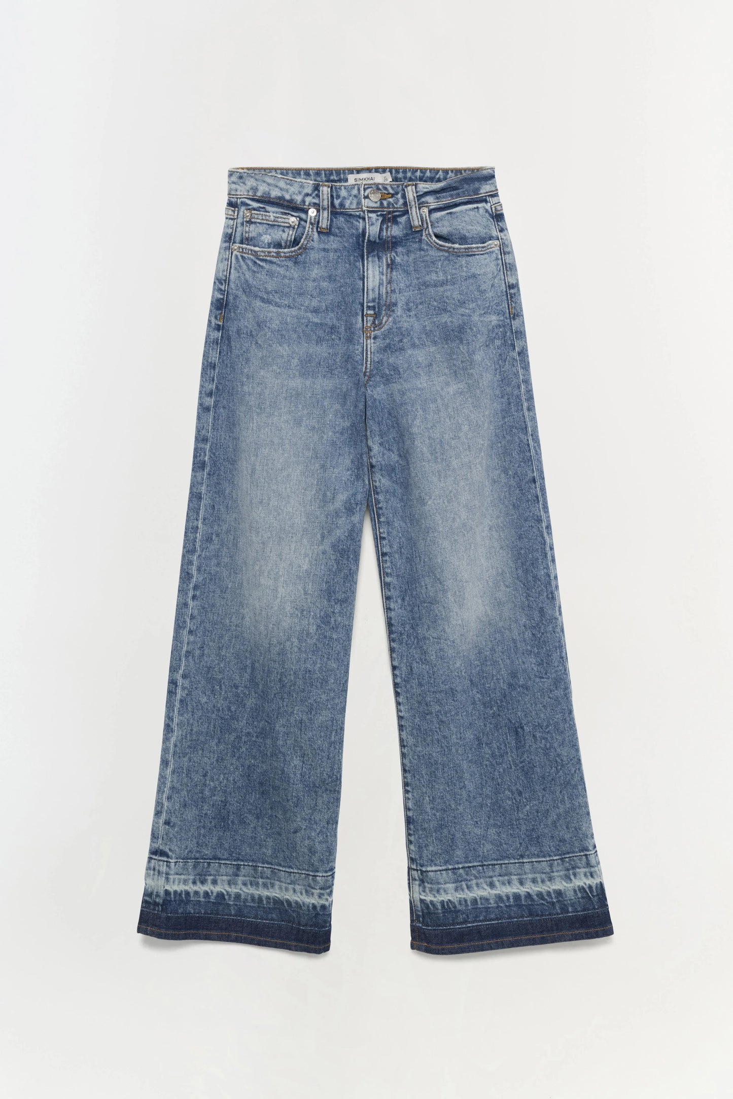 Simkai Jude Wide Leg Denim Jeans Ombre Cuff  (29 or 8)