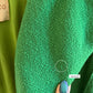 Vintage 60s Higbee's Cleveland Kelly Green Bouclé Cape Coat