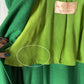 Vintage 60s Higbee's Cleveland Kelly Green Bouclé Cape Coat