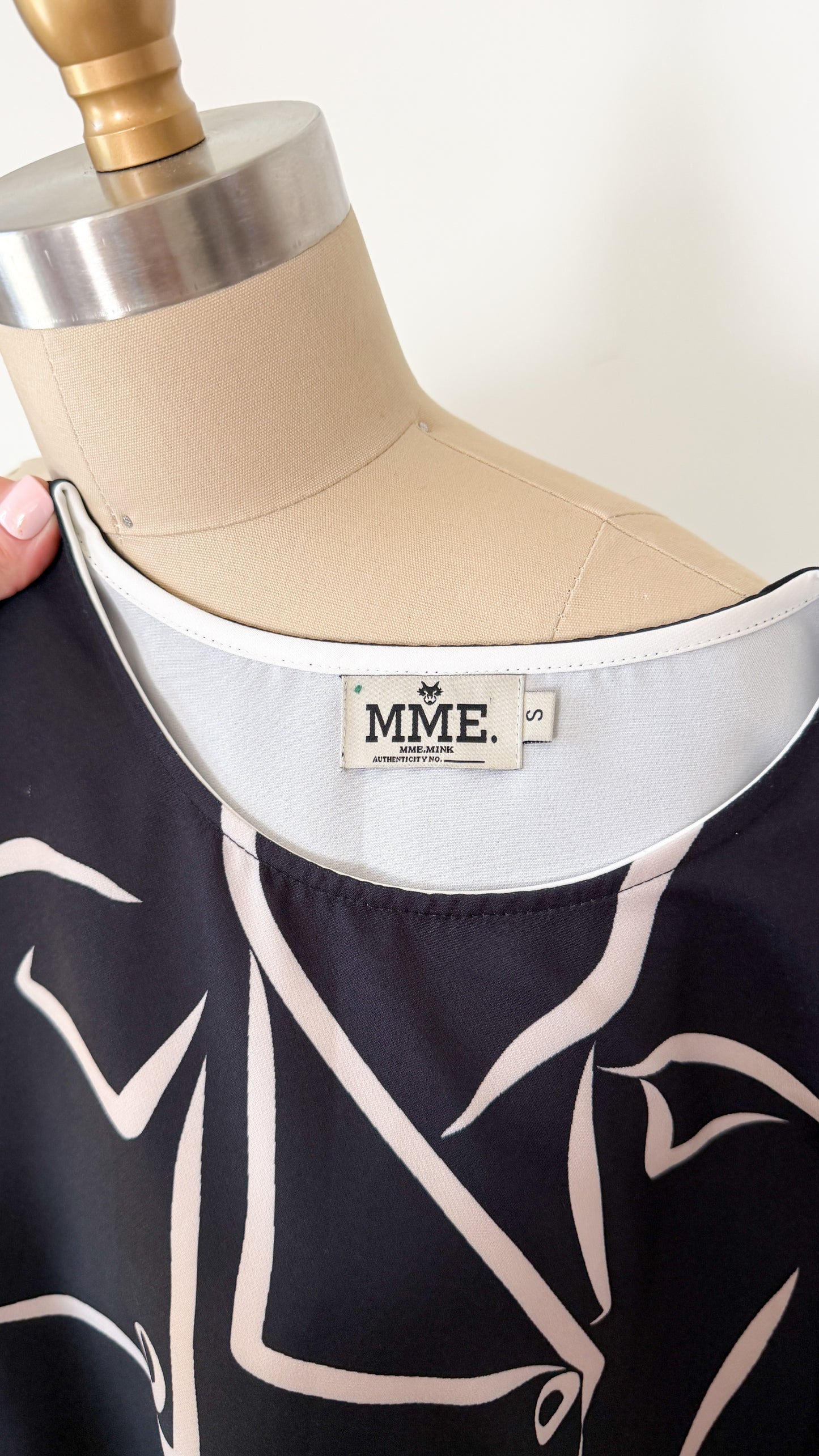 MME.Mink Trench Garden Full Length A-line Dress (S)
