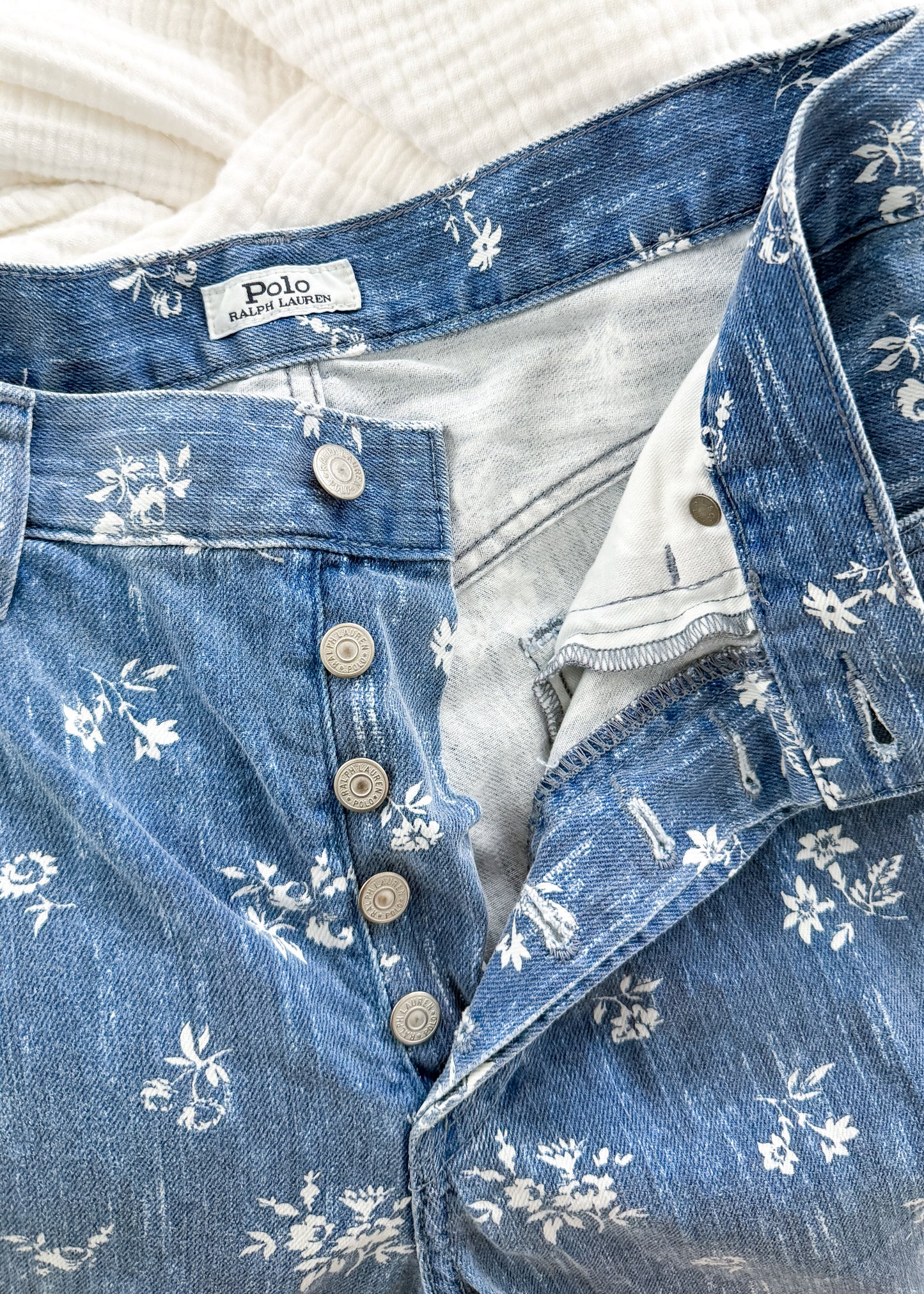 Polo Ralph Lauren Callen High Rise Slim Floral Print Jeans (29 or 8)