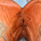 Vintage Frye Daisy Duke Tan Brown Leather Pink Crystal Studded Cowboy Boots (9)