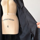 Vintage 80s Forecaster Classic Black Trench Coat with Wool Zip Lining (M)