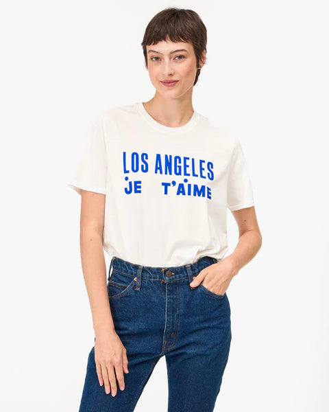 Clare V. Original Tee Los Angeles Je t’aime Graphic Shirt (L)